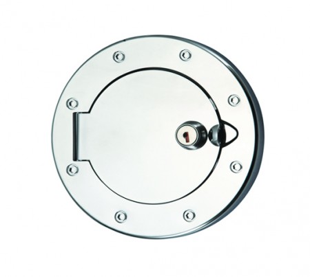 Jeep Wrangler Chrome Gas Door Cover - 07-16 WRANGLER