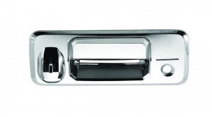 Toyota Tundra Chrome Tailgate Handle Covers - 14-15 TOYOTA TUNDRA W/ KEYHOLE AND CAMERA HOLE