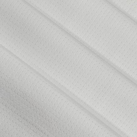 Polyester Pinhole Knit Fabric - Polyester Pinhole Knit Fabric constructed with elastic yarns in a perforated structure, providing flexibility and breathability.