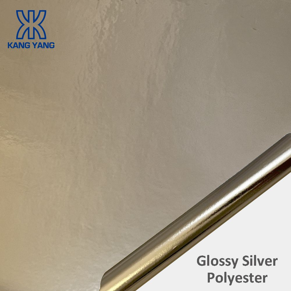 Glossy Silver Polyester Label