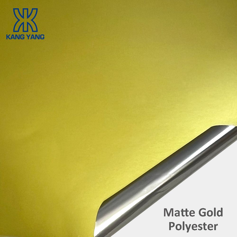 Matte Gold Polyester Label