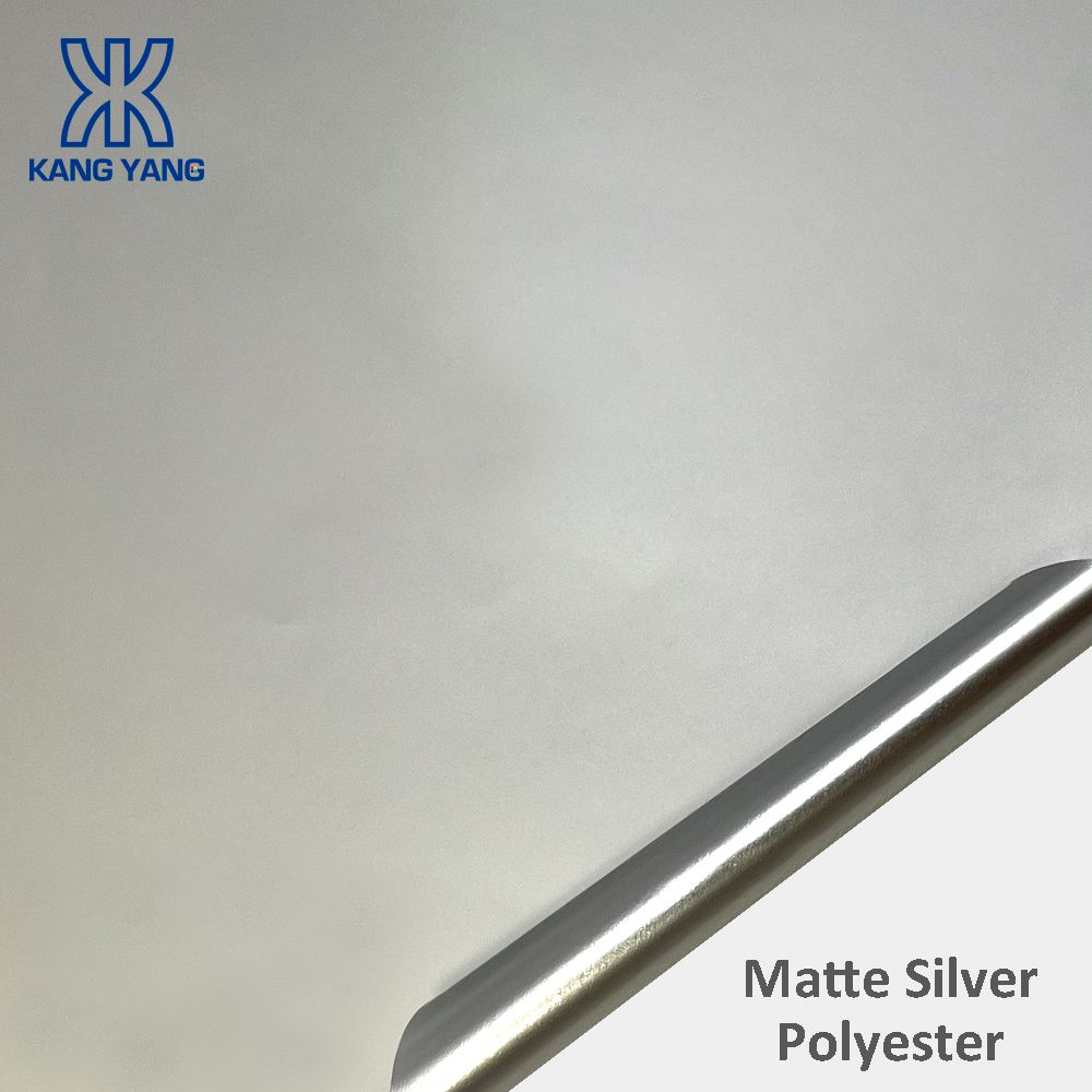 Matte Silver Polyester Label