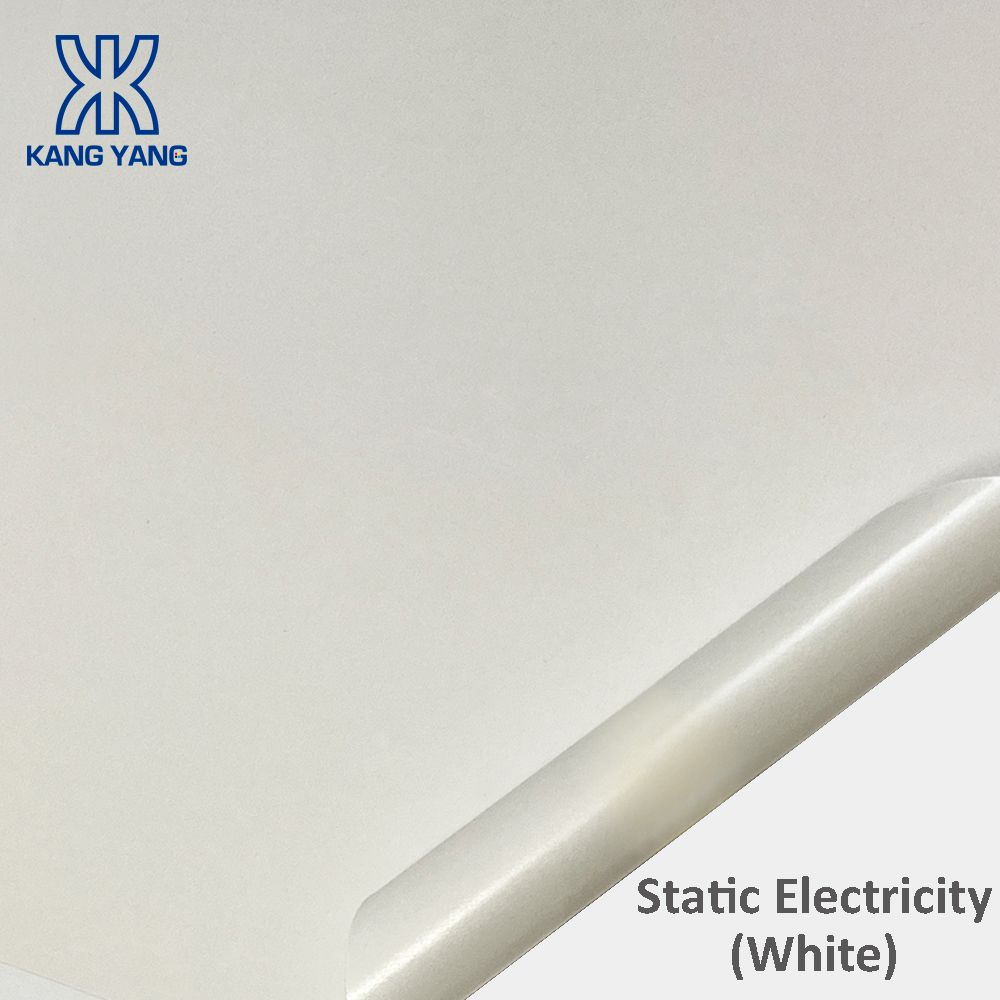 White Electrostatic Label