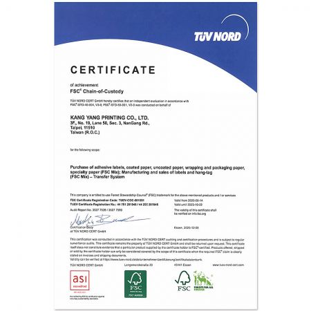 Kang Yang is proud to be FSC® certified (License code: FSC®-143706), supporting forest stewardship for future generations.