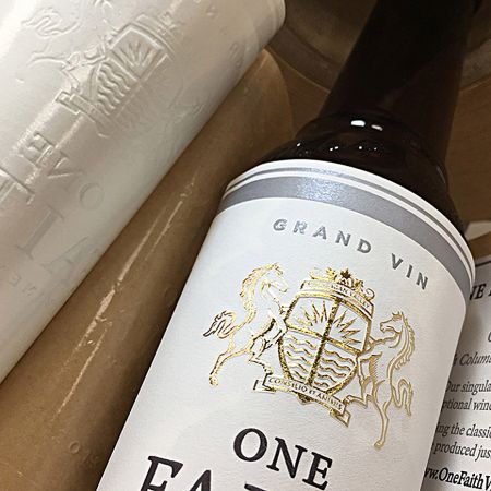 Blanc Paper Label - Wine Bottle Label