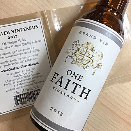 Wine labels can be enhanced with gold foil stamping and embossing.