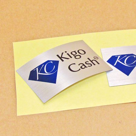 Brushed Silver Polyester Label - Premium Metallic Label