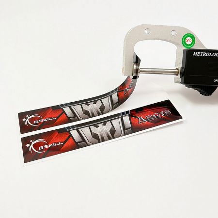 Printed Brushed Silver Polyester Label.