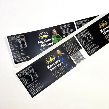 Premium color sticker with matte varnish for a refined look