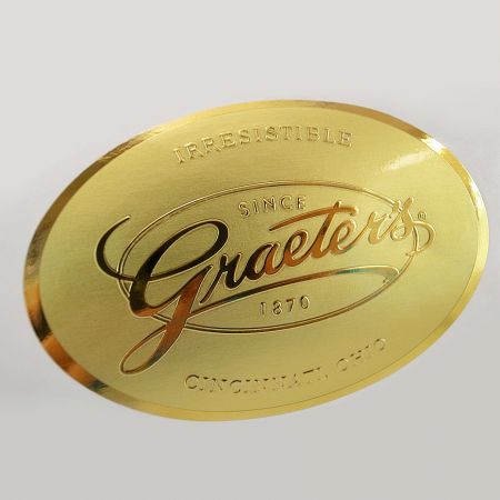 Matt Gold / Silver Aluminum Foil Label - Matte Gold Aluminum Foil Label