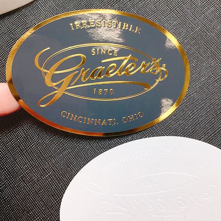 Matte Gold/Silver Aluminum Foil Label.