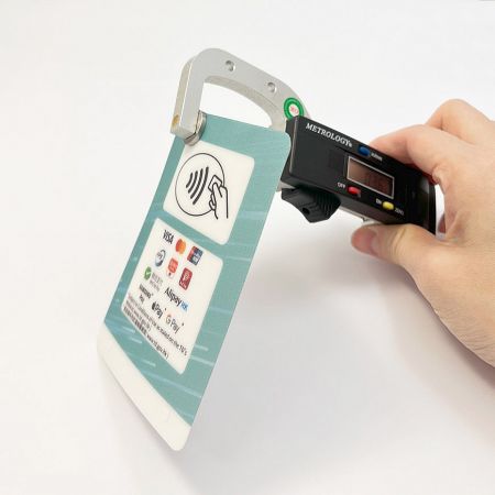 PC nameplate stickers are 0.125mm to 0.5mm thick.