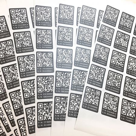 Serial Number / Garbled Code / QR Code Sticker - QR Code Serial Number combined with Variable QR Code