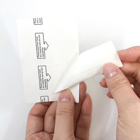 Adhesive backing on the pack for easy display or storage.