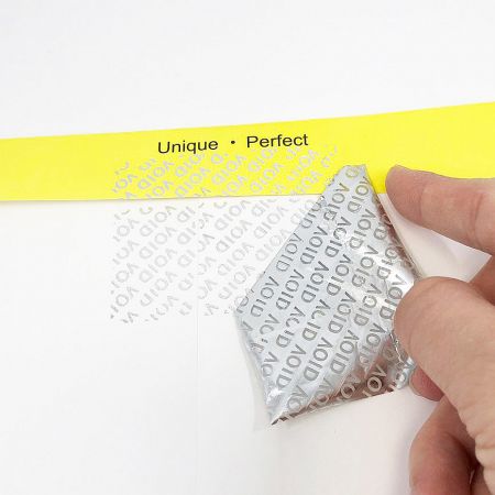 VOID Anti Counterfeit Label - Glossy Silver VOID Anti-Counterfeit Label