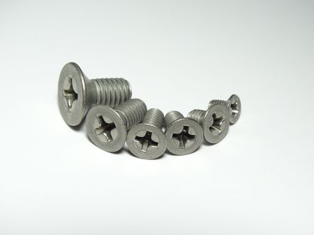 Titanium Philip Flat Head Screws