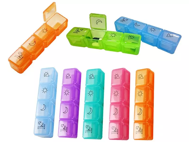 Estuche de pastillas diarias personalizado y organizador para mayoristas