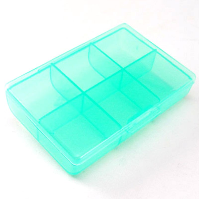 Daily Pill Box 6 Grids Supplement Container (E-303)| Durable, Logo ...