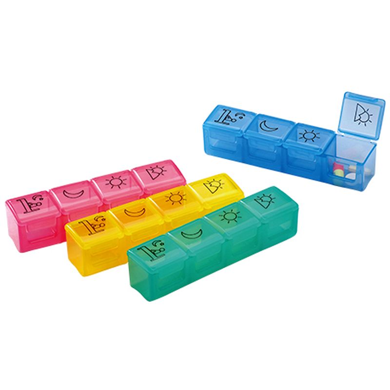 Daily Classic Short Tablet Box 4 Times A Day (E-341)| Durable, Logo ...