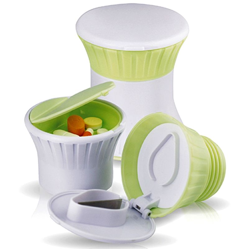 3 in 1 Pill Tablet Crusher Splitter Health Supplement Divider Top