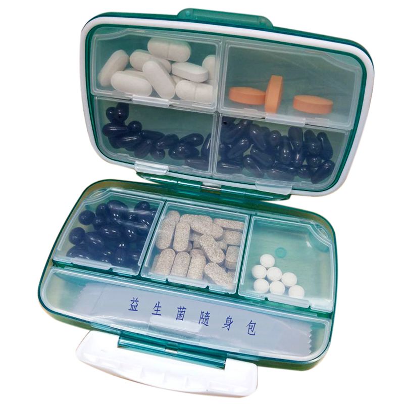 Supplement Storage Solution Custom Moisture Damp Proof Supplement Holder for Vitamin Pills with 8 ...