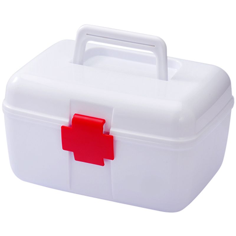 Plastic Container First Aid Kit Empty Big Medical First Aid Kits Box (E-419)| Durable, Logo-Ready | E-link