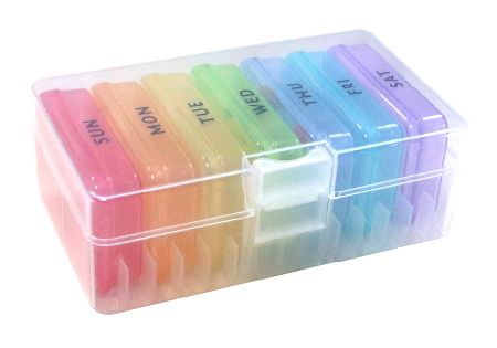 7 Day 7 Grid Medicine Box Storage Weekly (EK-383-3)| Durable, Logo ...