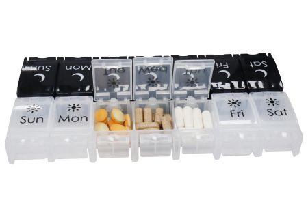 Push Button Foldable Pill Case.