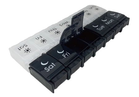 Foldable Push Button Pill Medicine Planner