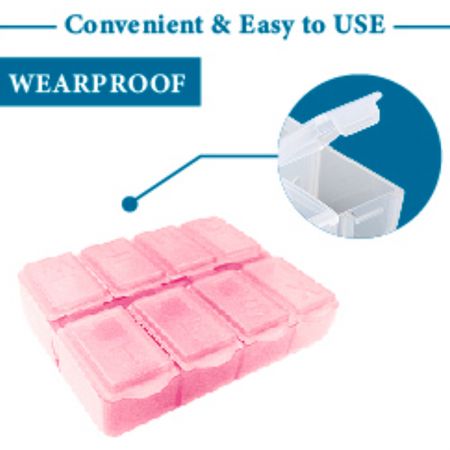 سعة حافظة أقراص 8 حجرات.