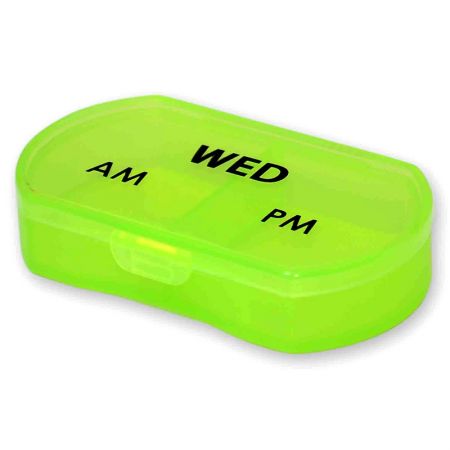 علبة حبوب مطبوعة حسب الطلب بمقاس 5.8 × 3.5 × 1.3 سم.