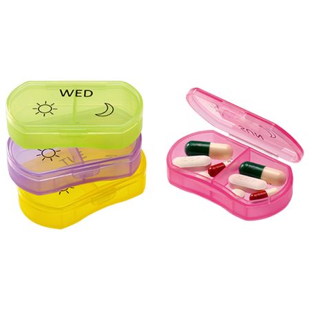 Pill Case Size 5.8 x 3.5 x 1.3cm.