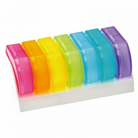 Wöchentlicher kleiner Pastilleros Pillenorganizer mit Tablett - Erscheinungsbild des Kunststoff-Pillenetuis