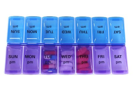 盲人點字藥盒。