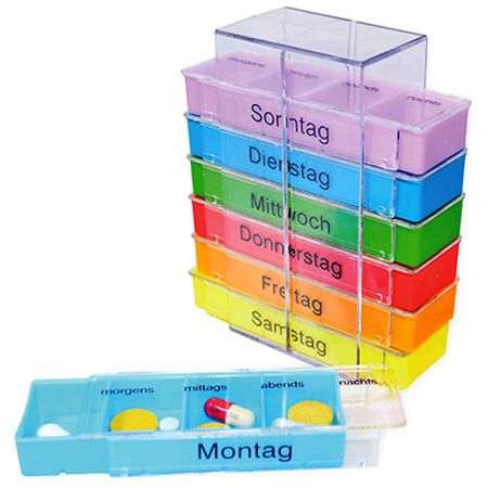 Plastic Pill Case Capacity.