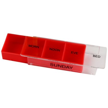 Custom printed pill case.