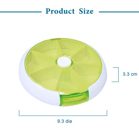 Durable Plastic Pill Case Size.