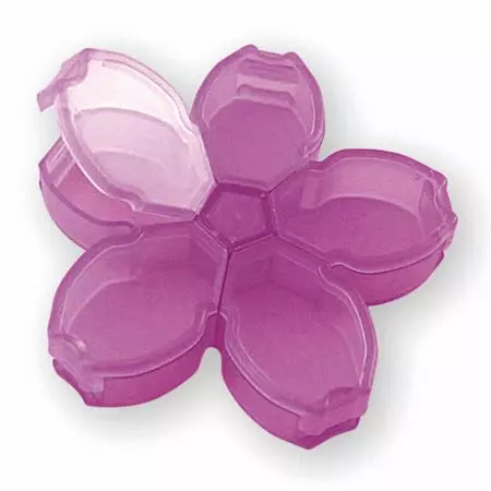 Daily 5 Grids Pill Holder - Pill Case for Sakura Design