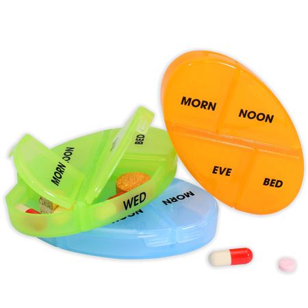 Capacità della custodia per pillole 8,9 x 5,1 x 1,6 cm.