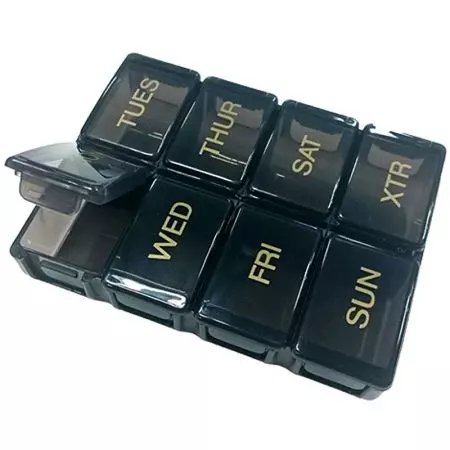 Custom Pill Case with 8 Compartments.