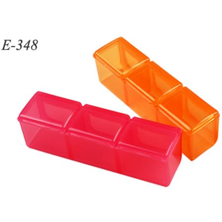 Daily Tablet Organizer Box 3 Times A Day with Short Size - Daily Pill Case Appearance