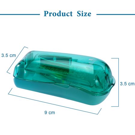 Découpeur de pilules avec un design de lame cachée de taille.