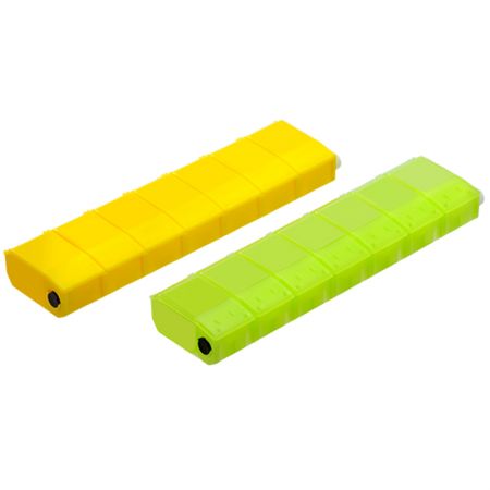 7日裝糖果色藥盒。