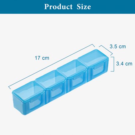 Medicine Organizer / Pill Case Size.