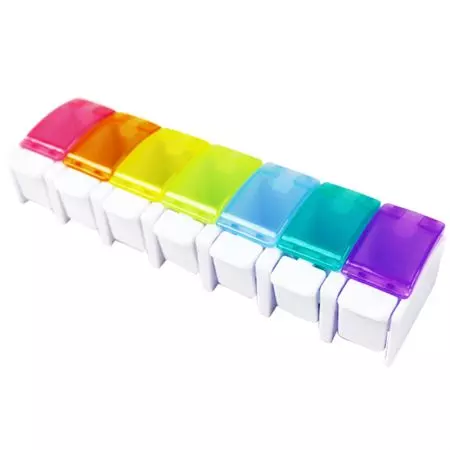 Kleine drukknop pillenhouder organizer - Uiterlijk van de Drukknop Pillendoos
