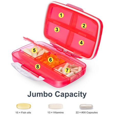 Vitamin Pill Case Capacity.