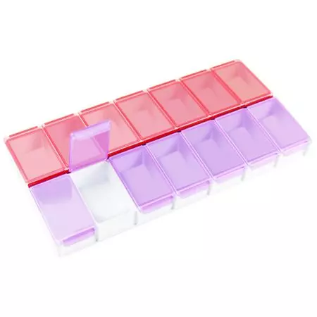 每日2次藥盒開啟。