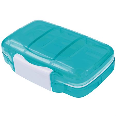 七格裝維他命補充小藥盒含防潮矽膠圈 - 7格藥盒外觀。