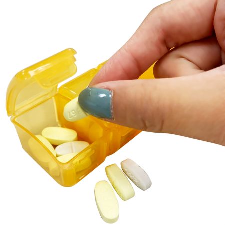 Wekelijkse pillendoosafmetingen.