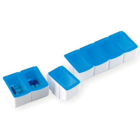 Detachable Weekly 7 Grid Pill Case Detach.